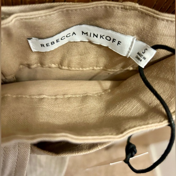Rebecca Minkoff Stacy Belted Linen & Cotton Mini Skirt - Picture 7 of 8